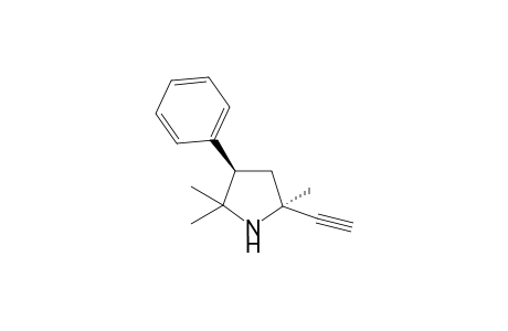 trans-5-ethynyl-2,2,5-trimethyl-3-phenyl-pyrrolidine