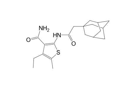 2-[(1-adamantylacetyl)amino]-4-ethyl-5-methyl-3-thiophenecarboxamide