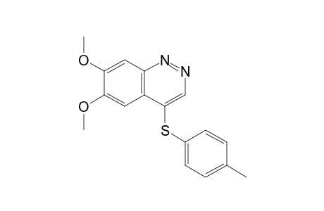 6,7-DIMETHOXY-4-(p-TOLYLTHIO)CINNOLINE