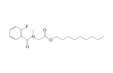 Sarcosine, N-(2-fluorobenzoyl)-, nonyl ester