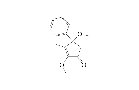 2,4-Dimethoxy-3-methyl-4-phenylcyclopent-2-enone