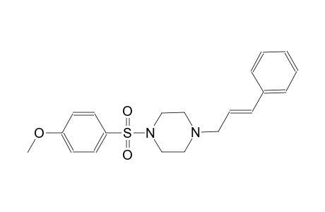 methyl 4-({4-[(2E)-3-phenyl-2-propenyl]-1-piperazinyl}sulfonyl)phenyl ether