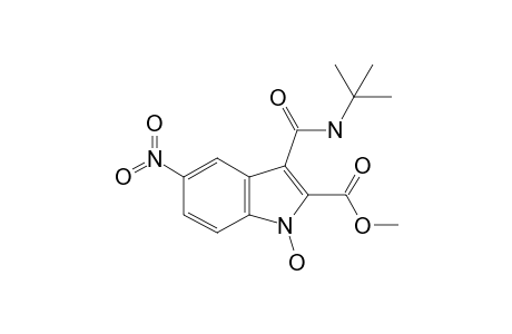3-(tert-butylcarbamoyl)-1-hydroxy-5-nitro-indole-2-carboxylic acid methyl ester