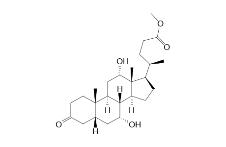 (4R)-4-[(5R,7R,8R,9S,10S,12S,13R,14S,17R)-7,12-dihydroxy-10,13-dimethyl-3-oxo-1,2,4,5,6,7,8,9,11,12,14,15,16,17-tetradecahydrocyclopenta[a]phenanthren-17-yl]pentanoic acid methyl ester