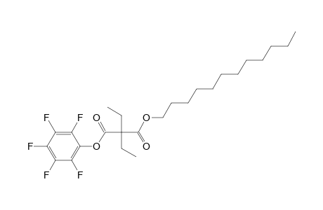 Diethylmalonic acid, dodecyl pentafluorophenyl ester