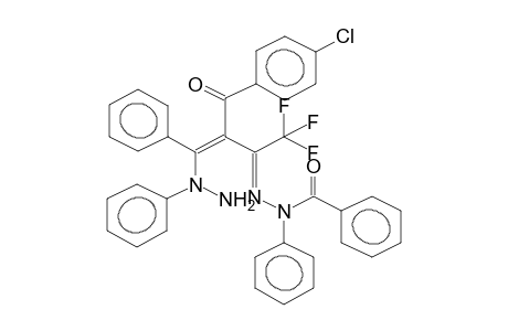 1,1,1-TRIFLUORO-3-(PARA-CHLOROBENZOYL)-4-N'-PHENYLHYDRAZINO-4-PHENYL-3E-BUTEN-2-ONE N-PHENYL-N-BENZOYLHYDRAZONE