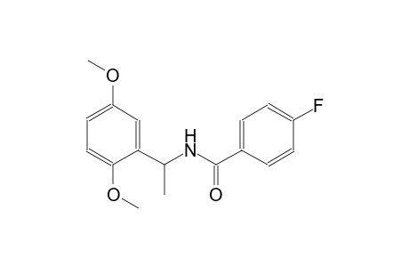 N-[1-(2,5-dimethoxyphenyl)ethyl]-4-fluorobenzamide