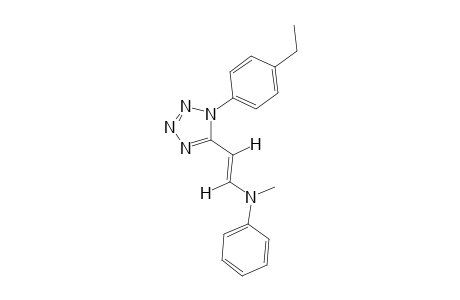 trans-1-(p-ETHYLPHENYL)-5-[2-(N-METHYLANILINO)VINYL]-1H-TETRAZOLE
