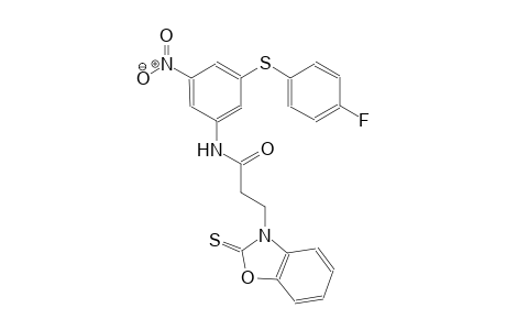 3-benzoxazolepropanamide, N-[3-[(4-fluorophenyl)thio]-5-nitrophenyl]-2,3-dihydro-2-thioxo-