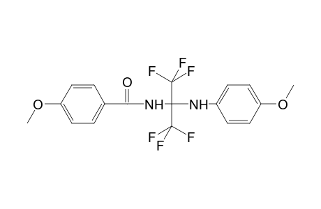N-{1,1,1,3,3,3-hexafluoro-2-[(4-methoxyphenyl)amino]propan-2-yl}-4-methoxybenzamide