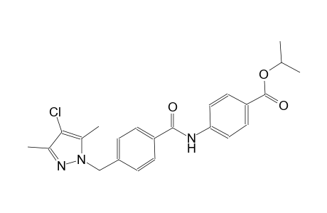 isopropyl 4-({4-[(4-chloro-3,5-dimethyl-1H-pyrazol-1-yl)methyl]benzoyl}amino)benzoate