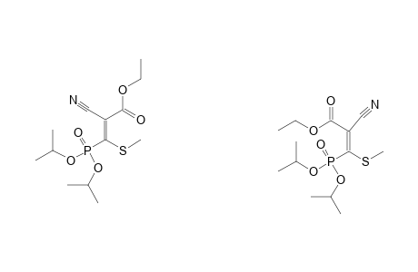 ETHYL-2-CYANO-3-METHYLTHIO-3-(DI-ISO-PROPOXYPHOSPHONYL)-ACRYLATE