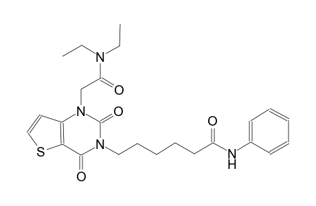 6-(1-[2-(diethylamino)-2-oxoethyl]-2,4-dioxo-1,4-dihydrothieno[3,2-d]pyrimidin-3(2H)-yl)-N-phenylhexanamide