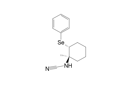 Cyanamide, [1-methyl-2-(phenylseleno)cyclohexyl]-, trans-