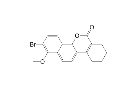2-Bromanyl-1-methoxy-7,8,9,10-tetrahydronaphtho[1,2-c]isochromen-6-one
