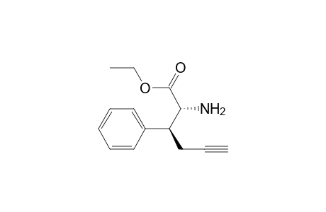Phenylalanine, .beta.-2-propynyl-, ethyl ester, erythro-