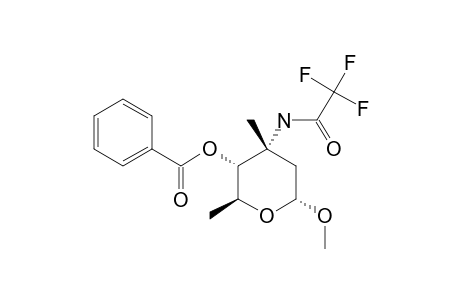 METHYL-4-BENZOYL-2,3,6-TRIDEOXY-3-C-METHYL-3-(TRIFLUOROACETAMIDO)-ALPHA-D-RIBO-HEXOPYRANOSIDE