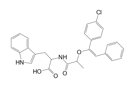N-1-[4'-chloro-(E)-stilbenyloxy]ethylcarbonyltryptophan