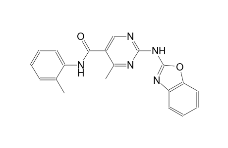 2-(1,3-benzoxazol-2-ylamino)-4-methyl-N-(2-methylphenyl)-5-pyrimidinecarboxamide