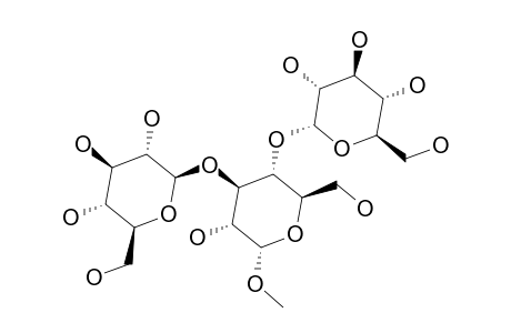 BETA-D-GLUCOPYRANOSYL-(1->3)-[ALPHA-D-GLUCOPYRANOSYL-(1->4)]-1-O-METHYL-ALPHA-D-GLUCOPYRANOSIDE