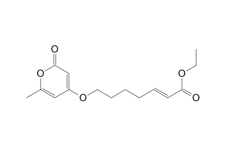 4-[[6-(Ethoxycarbonyl)-trans-5-hexenyl]oxy]-6-methyl-2-pyrone