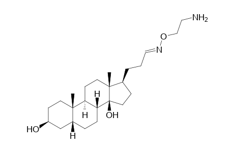 (3S,5R,8R,9S,10S,13R,14S,17S)-17-[(3E)-3-(2-aminoethoxyimino)propyl]-10,13-dimethyl-1,2,3,4,5,6,7,8,9,11,12,15,16,17-tetradecahydrocyclopenta[a]phenanthrene-3,14-diol