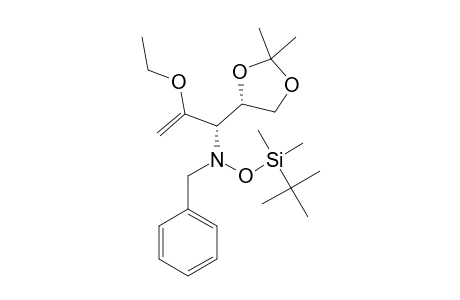 (SYN)-N-BENZYL-O-(TERT.-BUTYLDIMETHYLSILYL)-N-[(S)-1-[(S)-2,2-DIMETHYL-1,3-DIOXOLAN-4-YL]-2-ETHOXYALLYL]-HYDROXYLAMINE