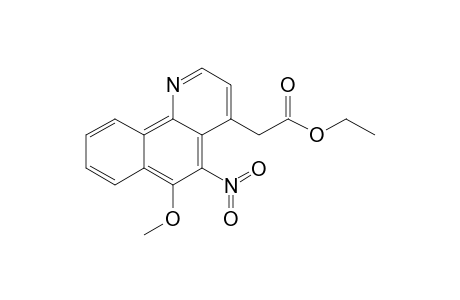 Ethyl (6-methoxy-5-nitrobenzo[h]quinolin-4-yl)acetate