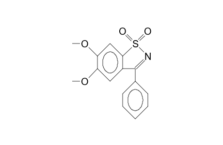 5,6-Dimethoxy-3-phenyl-1,2-benzisothiazole 1,1-dioxide