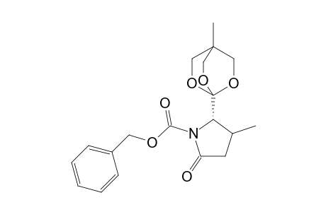 (2S)-2-(4-Methyl-2,6,7-trioxabicyclo[2.2.2]oct-1-yl)-5-oxo-3-methyl-pyrrolidine-1-carboxylic acid benzyl ester