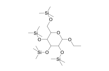 Ethyl .alpha.-D-glucopyranoside, 4tms derivative