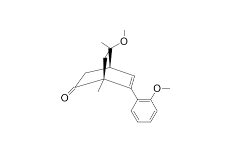 (1S,4S,8RS)-8-METHOXY-6-(2-METHOXYPHENYL)-1,8-DIMETHYL-BICYCLO-[2.2.2]-OCT-5-EN-2-ONE