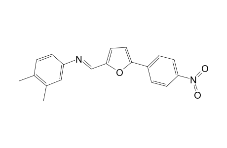 N-(3,4-Dimethylphenyl)-N-((E)-[5-(4-nitrophenyl)-2-furyl]methylidene)amine