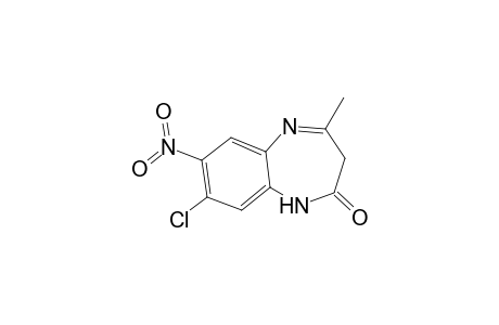 8-Chloro-4-methyl-7-nitro-1,3-dihydro-2H-1,5-benzodiazepin-2-one