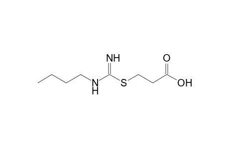 3-[N-butylamidino)thio]propionic acid