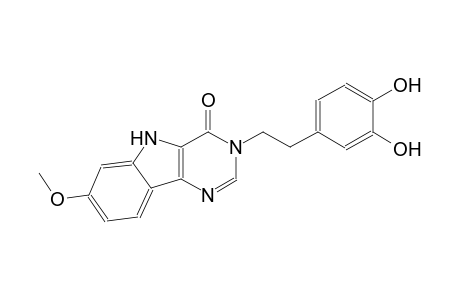 3-[2-(3,4-dihydroxyphenyl)ethyl]-7-methoxy-3,5-dihydro-4H-pyrimido[5,4-b]indol-4-one