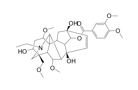 16-Deomethoxy-15,16-dehydroveratroylpseudaconine