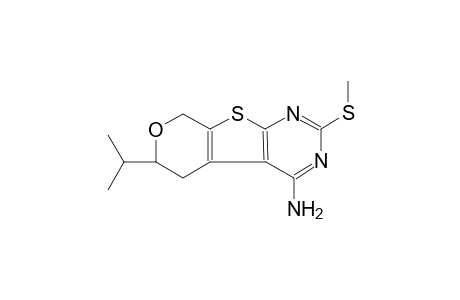 6-isopropyl-2-(methylsulfanyl)-5,8-dihydro-6H-pyrano[4',3':4,5]thieno[2,3-d]pyrimidin-4-amine