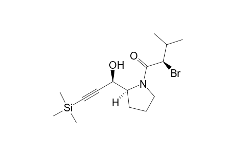 (3R,2'S,2''R)-3-(N-(2''-Bromo-3''-methylbutanoyl)pyrrolidine-2'-yl)-1-(trimethylsilyl)prop-1-yn-3-ol