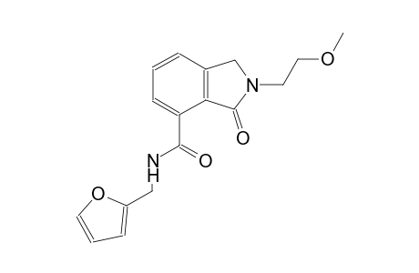 N-(2-furylmethyl)-2-(2-methoxyethyl)-3-oxo-4-isoindolinecarboxamide