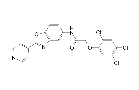 N-[2-(4-pyridinyl)-1,3-benzoxazol-5-yl]-2-(2,4,5-trichlorophenoxy)acetamide