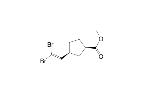 Cyclopentanecarboxylic acid, 3-(2,2-dibromoethenyl)-, methyl ester, cis-