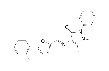 3H-pyrazol-3-one, 1,2-dihydro-1,5-dimethyl-4-[[(E)-[5-(2-methylphenyl)-2-furanyl]methylidene]amino]-2-phenyl-