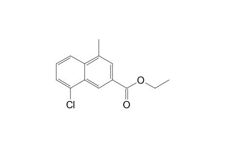 Ethyl 4-methyl-8-chloronaphthalene-2-carboxylate