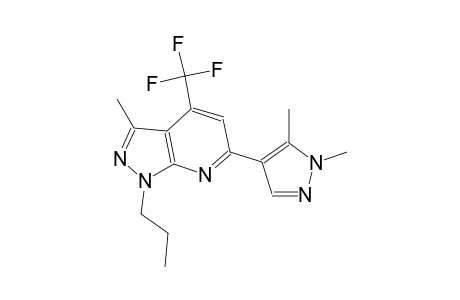 1H-pyrazolo[3,4-b]pyridine, 6-(1,5-dimethyl-1H-pyrazol-4-yl)-3-methyl-1-propyl-4-(trifluoromethyl)-