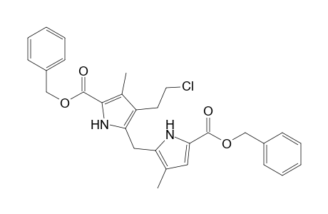 1H-Pyrrole-2-carboxylic acid, 4-(2-chloroethyl)-3-methyl-5-[[3-methyl-5-[(phenylmethoxy)carbonyl]-1 H-pyrrol-2-yl]methyl]-, phenylmethyl ester