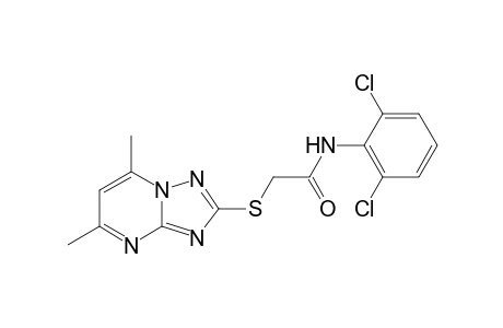 N-(2,6-dichlorophenyl)-2-(5,7-dimethyl-[1,2,4]triazolo[1,5-a]pyrimidin-2-ylthio)acetamide