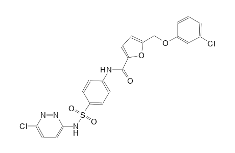 5-[(3-chlorophenoxy)methyl]-N-(4-{[(6-chloro-3-pyridazinyl)amino]sulfonyl}phenyl)-2-furamide