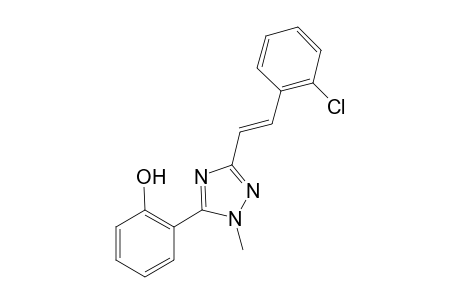 2-{3-[(E)-2-(2-chlorophenyl)ethenyl]-1-methyl-1H-1,2,4-triazol-5-yl}phenol