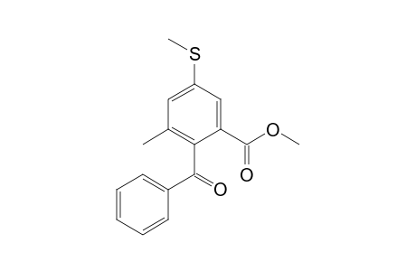 2-Benzoyl-3-methyl-5-(methylthio)benzoic acid methyl ester